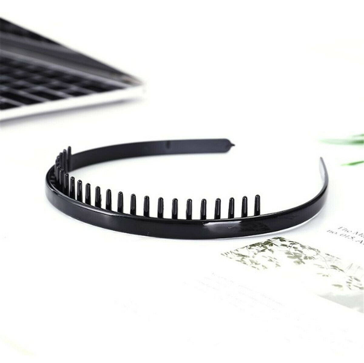 Men Women Shark Tooth Zig Zag Gym Sports Football Soccer Headband Hair Head Band