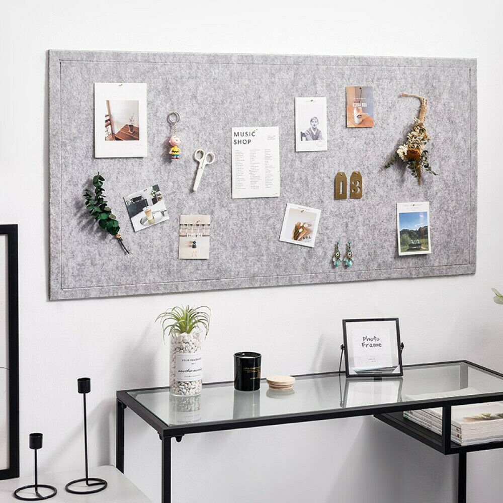 4 Pieces Sample Message Board Color Felt Memo Display Pinboard Panels Art