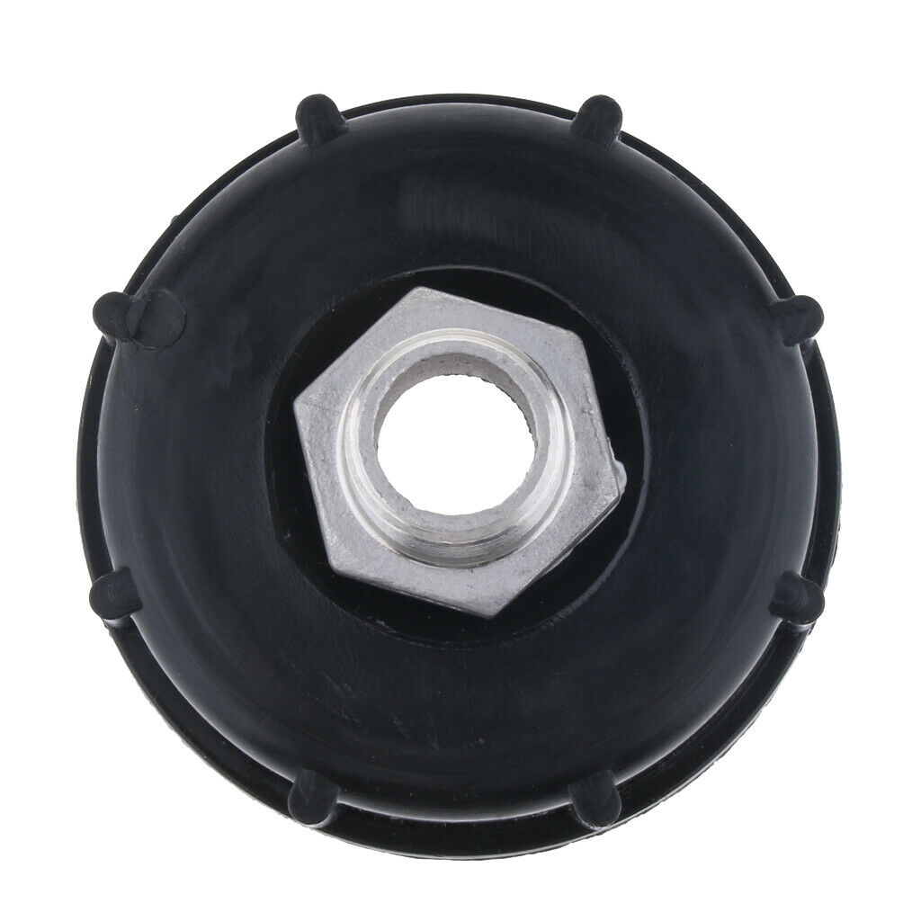 Solid IBC Tote Tank Adapter for Hoses Pipes, 1/2 inch Male, Stainless Steel and