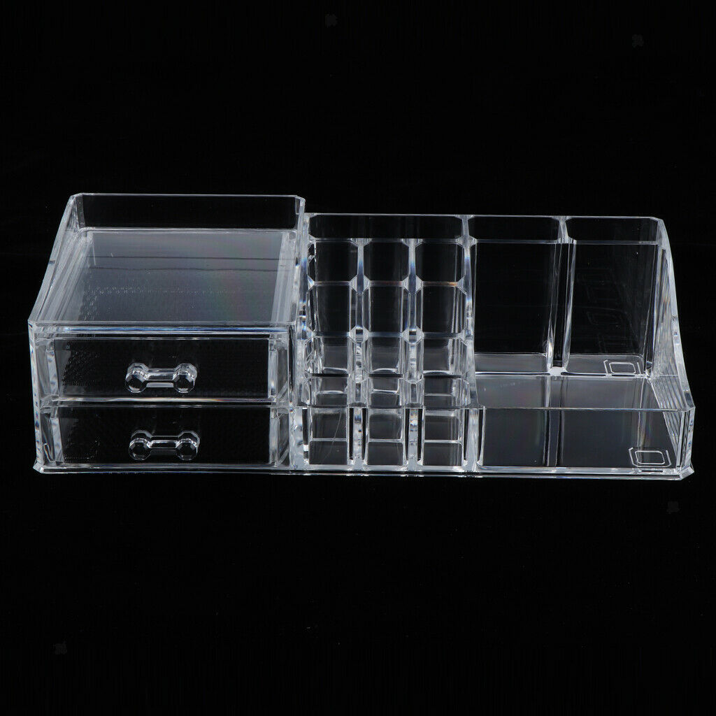 Acrylic Makeup Organizer Cosmetics Container Drawers Lipsticks Display Stand