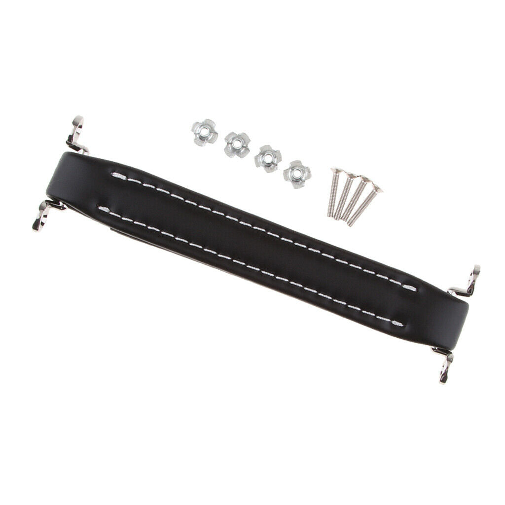 Amplifier Bass guitar grip strap Stitched leather Robust replacement # 4