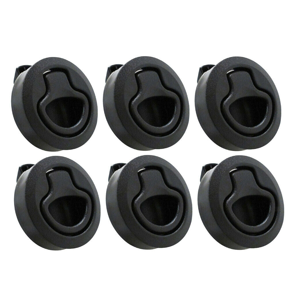 6x Nylon 2'' Flush Deck Pull Locker Hatch Latch Marine Boat Lift Handle