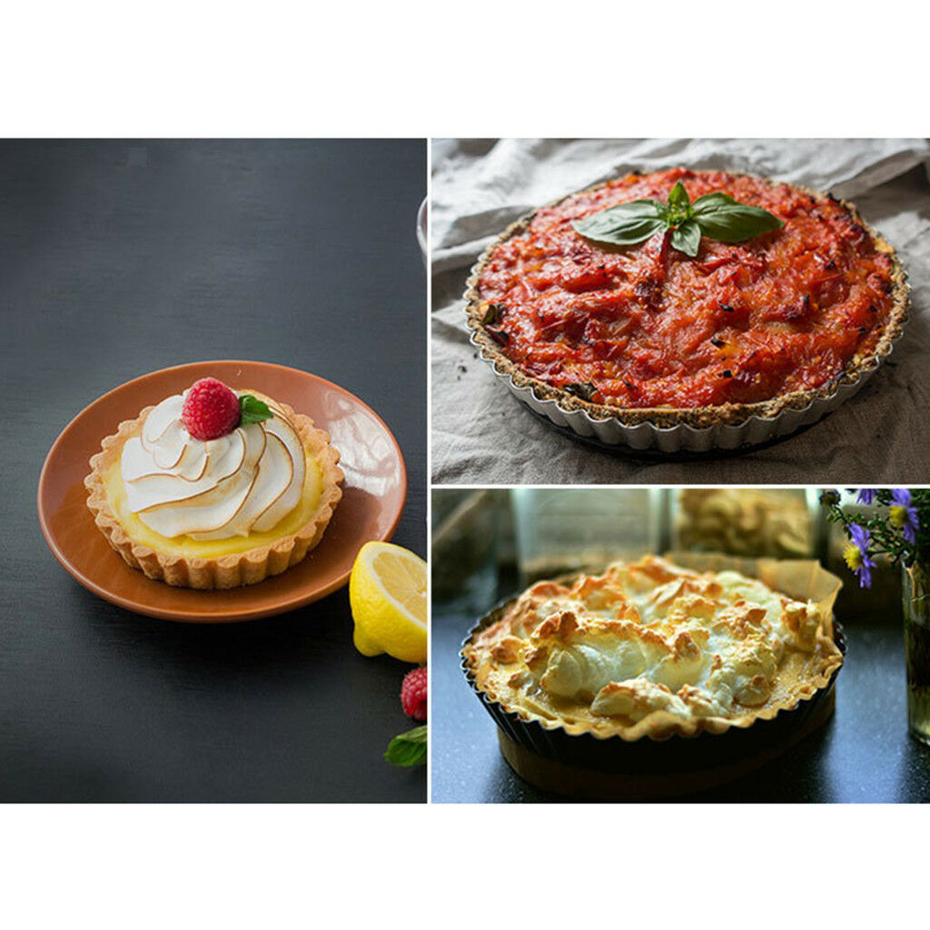 High Carbon Steel 4 inch Tin Quiche Tartlet Tart Pastries Mini Custard Pans