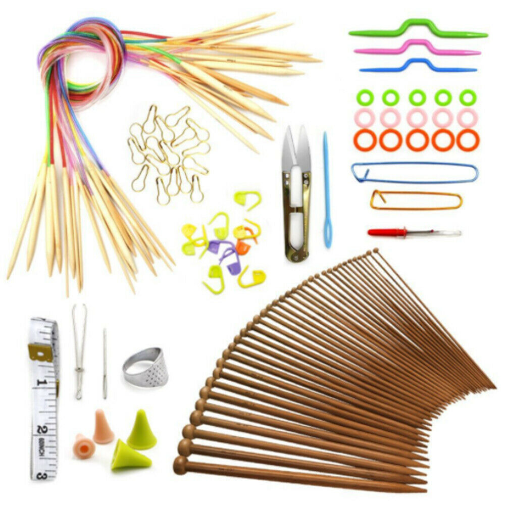 Bamboo Long Stick Needle Sweater Needle Bamboo Stick Needle Hand Knitting Tools