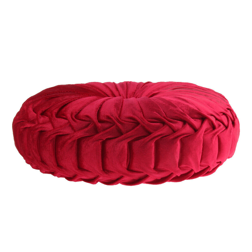 Home Round Floor Cushion Seat Pillow Chair Futon Window Pad Red