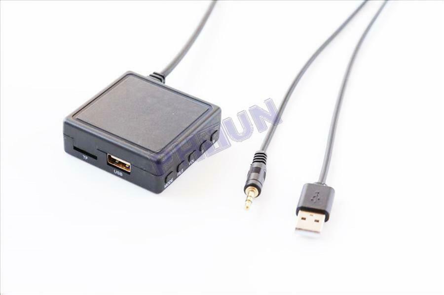 For AUX Interface Car Bluetooth 5.0 Music Adapter Wireless Audio w/ Microphone
