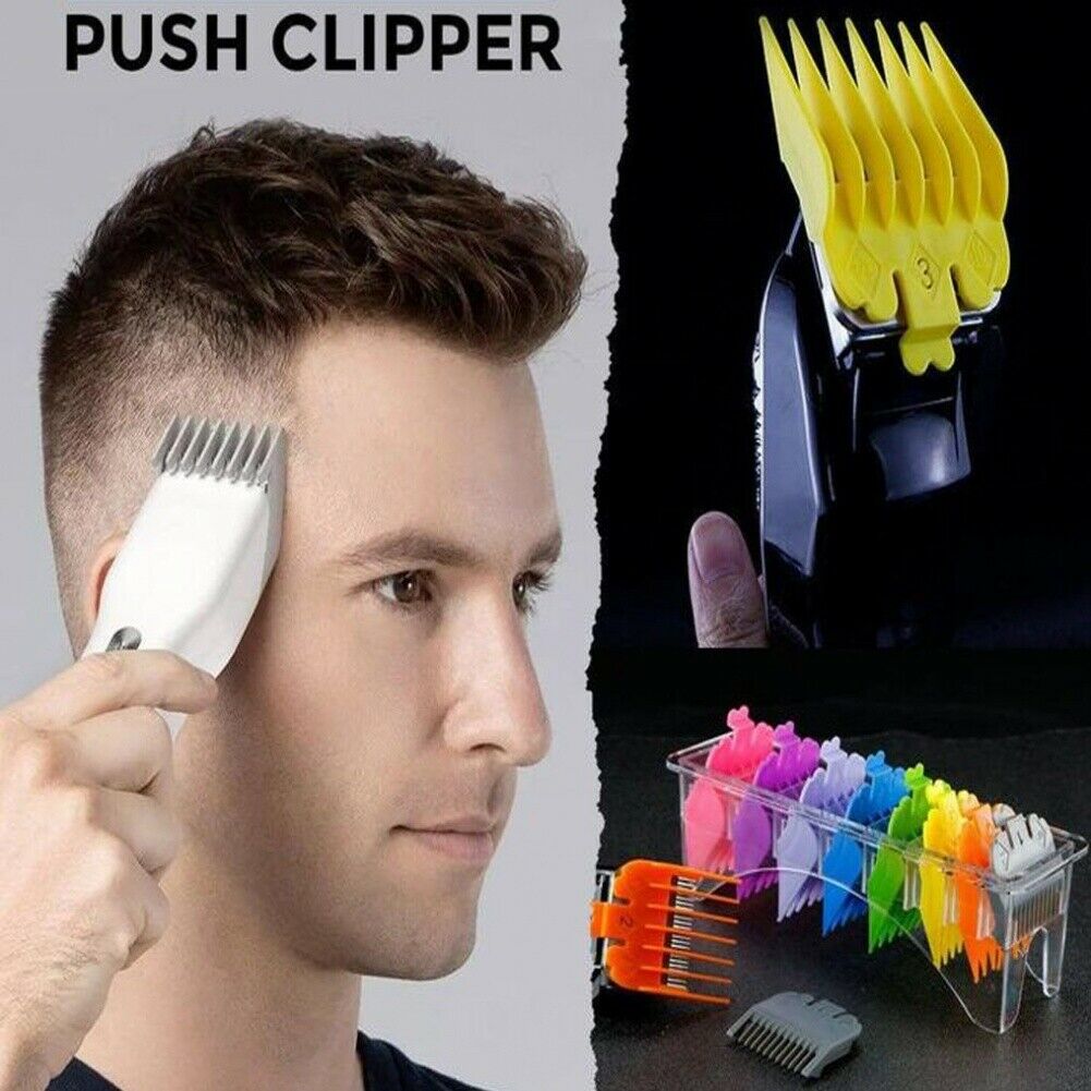 10pcs Set Clippers Calipers Hairdressing Supplies Haircut Positioning Limit Comb