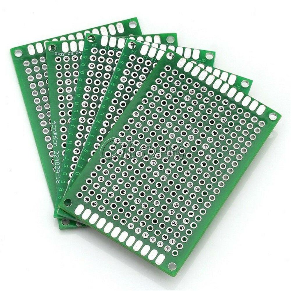 20Pcs Double-Side Prototype PCB Board, 5x7 4x6 3x7 2x8CM, Each 5Pcs