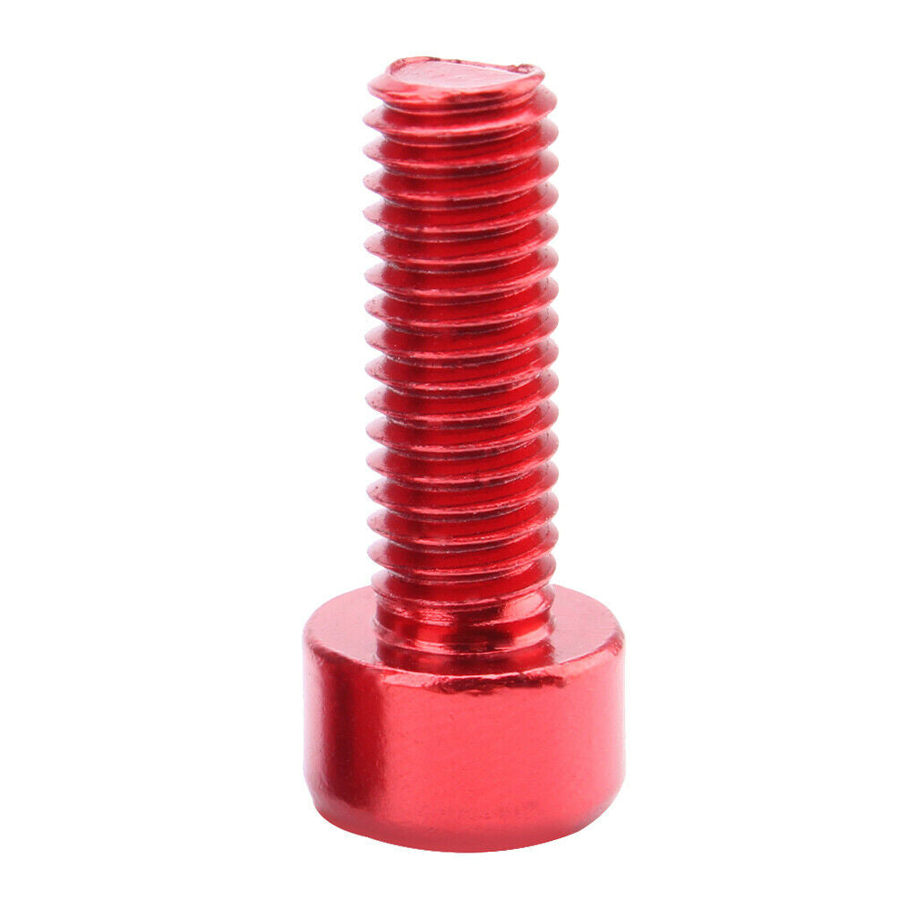 40 Pieces Aluminum Alloy Biking Water Bottle Cage Holder Bolts Screws Red