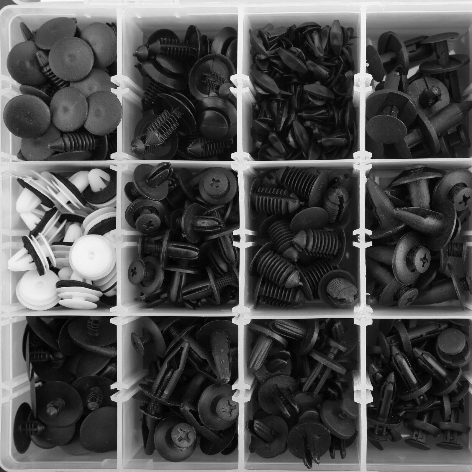 435pcs Car Bumper Door Push Pin Fastener Rivet Trim Panel Clips+5 Removal Tools
