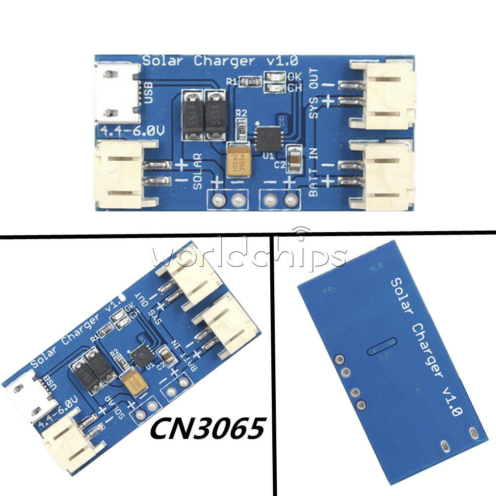 DC4.4-6V CN3065 Mini Solar Lipo Lithium Battery USB Charger Board Module 500mA
