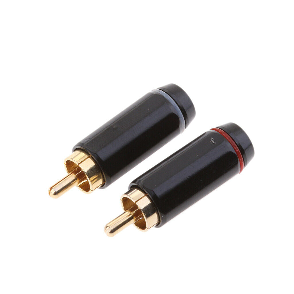 Pack of 2pcs 3.5mm   to RCA Male Plug Mono Female Audio Connector Adapter