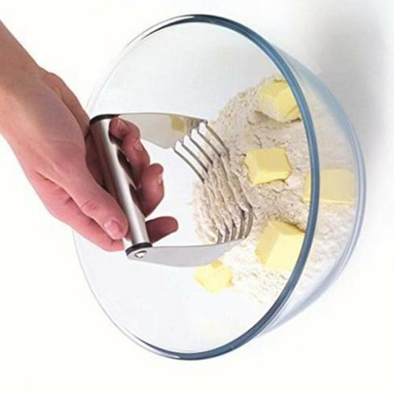 Stainless Steel Pastry Dough Cutter  Mixer Whisk Baking Kitchen Craft JfJ.l8