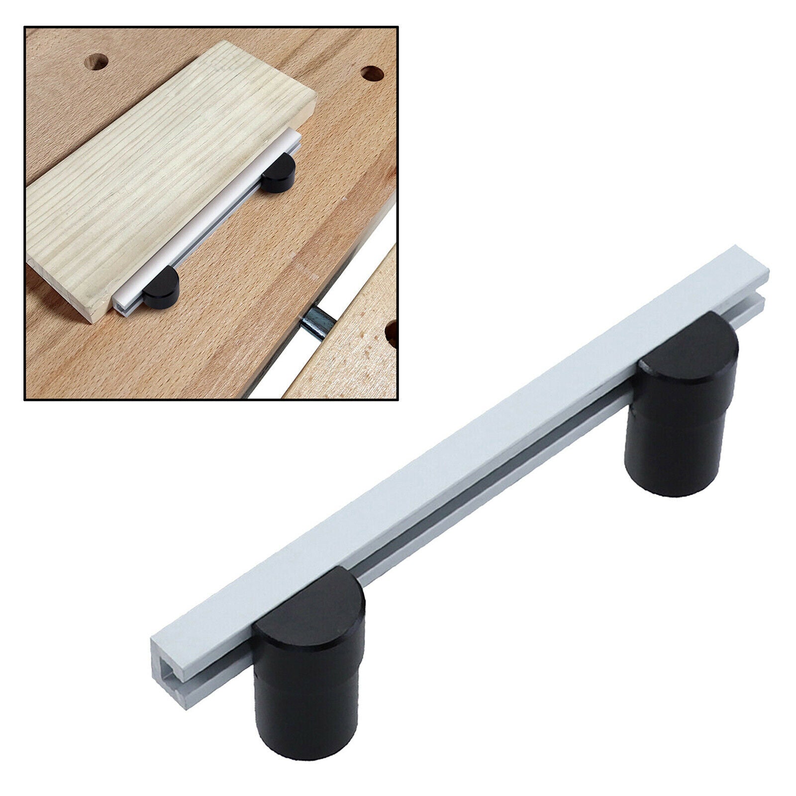 DIY Baffle Planing Stop Board Table Workbench Auxiliary Workbench Accs