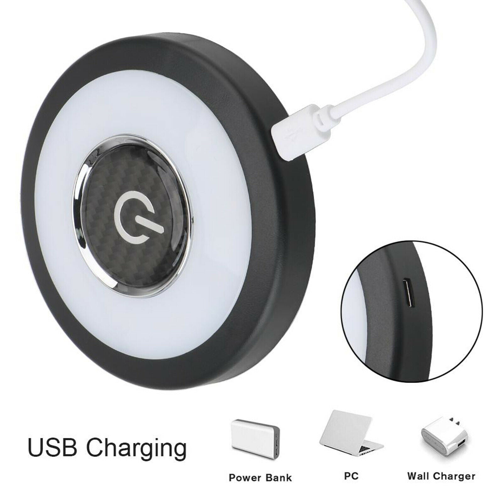 USB LED Car Reading Light Dome Roof Ceiling Lights Lamp Lighting Blue White