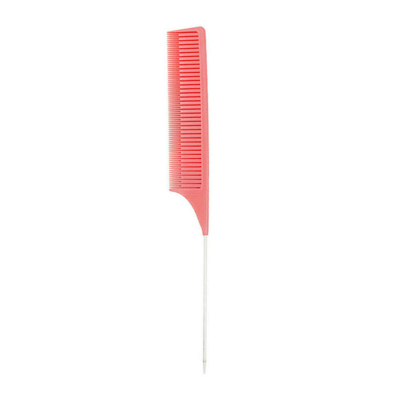 1 x Professional Weaving Highlighting Foiling Hair Comb for Hair Styling Pink