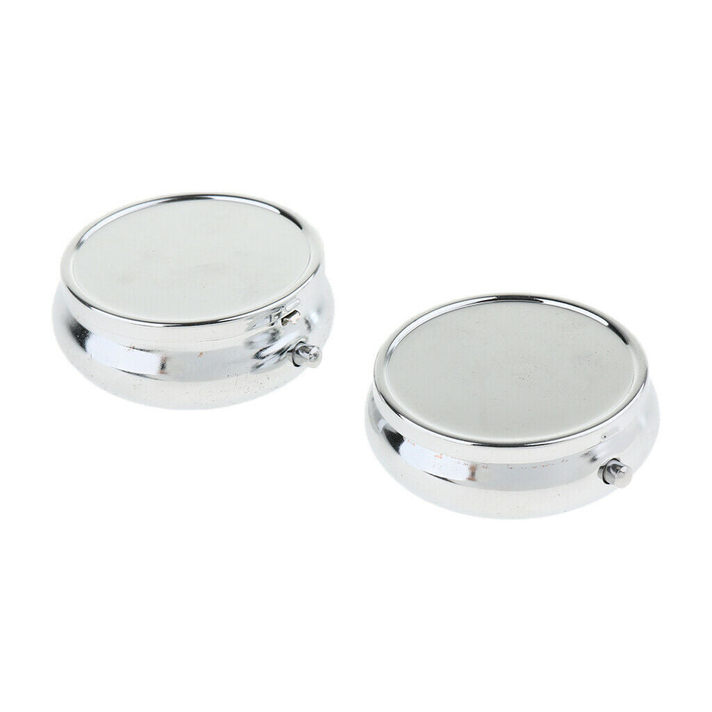 Metal Pill Box Holder Medicine Case Storage Vitamin Organizer Purse 1 Slots