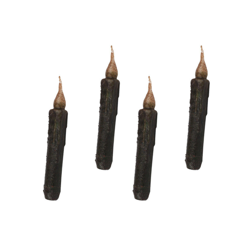 4x Flameless LED Taper Candle Battery Powered Dinner Candle Wedding Decor