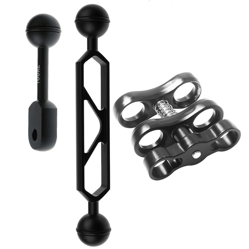 Underwater Photography Diving Camera Lighting Torch 6'' & 4'' Ball Joint Arm +