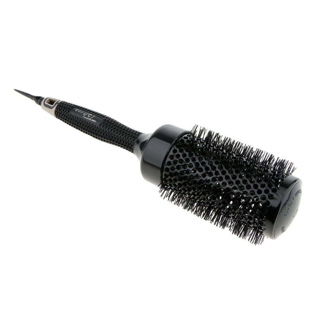 Black roller brushes round comb for curly hair styling set tip