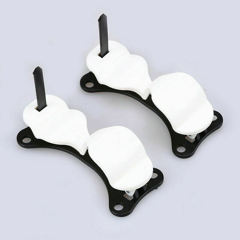2Pcs Universal Car Rear Trunk Umbrella Hook Multi Holder Hanger Hanging White