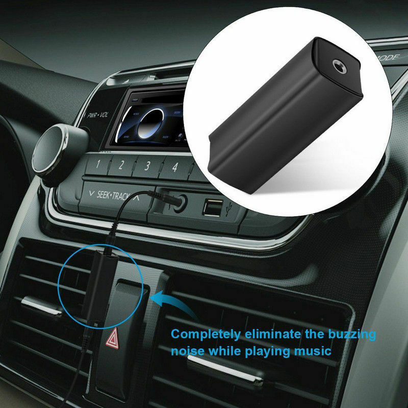 Ground Loop Noise Isolator Eliminate Car Home 3.5mm Aux Audio System Stereo I6R5