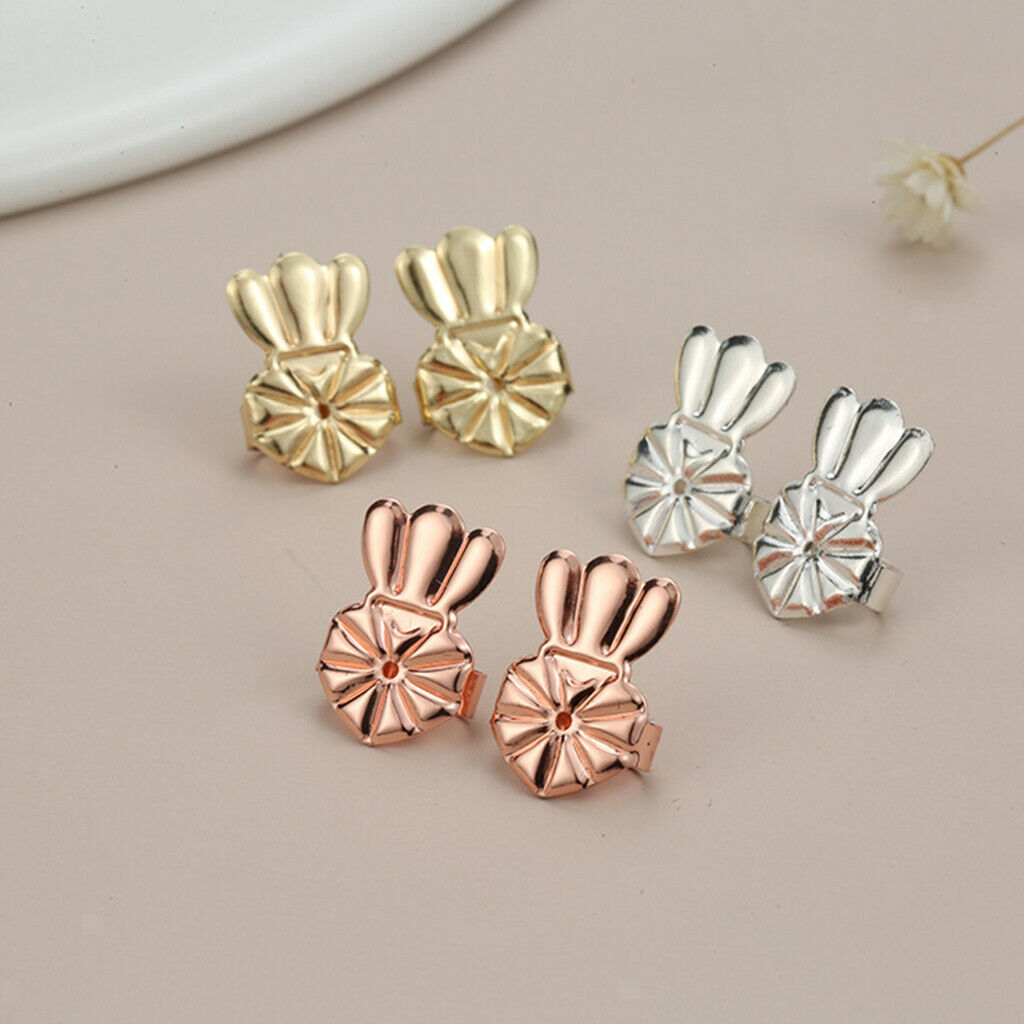 3Pieces Earring Back Copper Stabilizers Ear Locking for Replacement Women