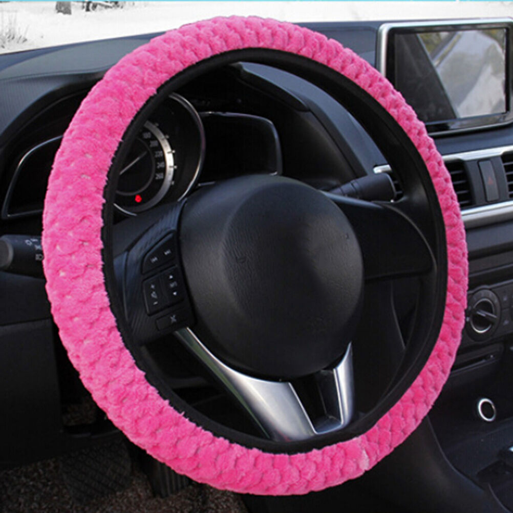 plush Car steering wheel cover winter warm Auto Interior Accessories  qwS.l8
