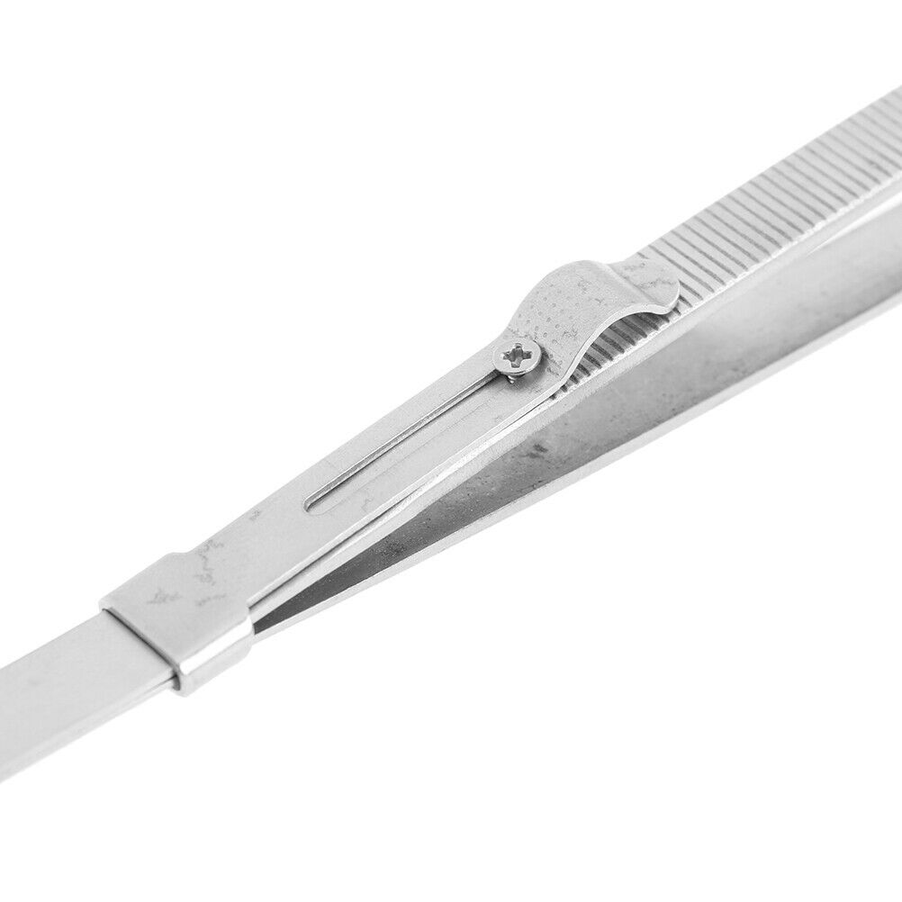 Adjustable slide lock antistatic tweezer for jewelry electronic component.l8