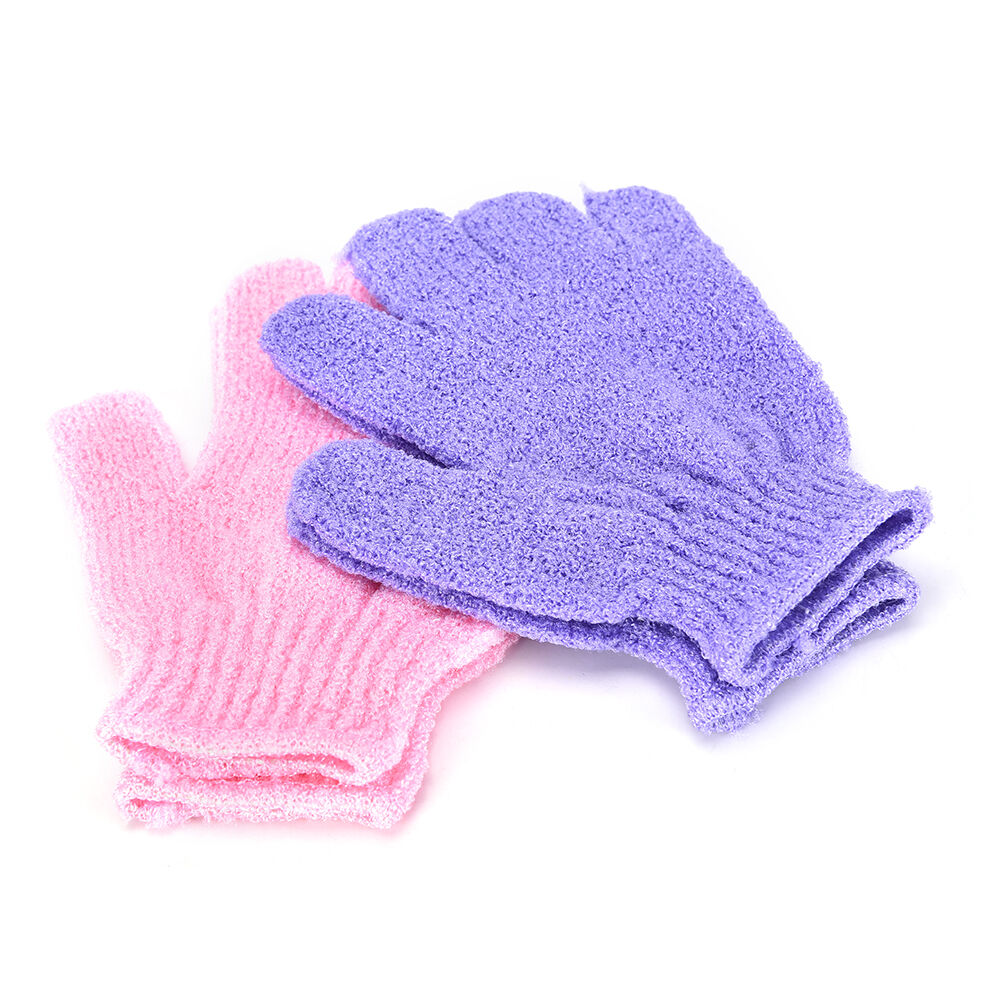 New FashionFive fingers bath gloves nylon bath bath towel strong exfoliating DD