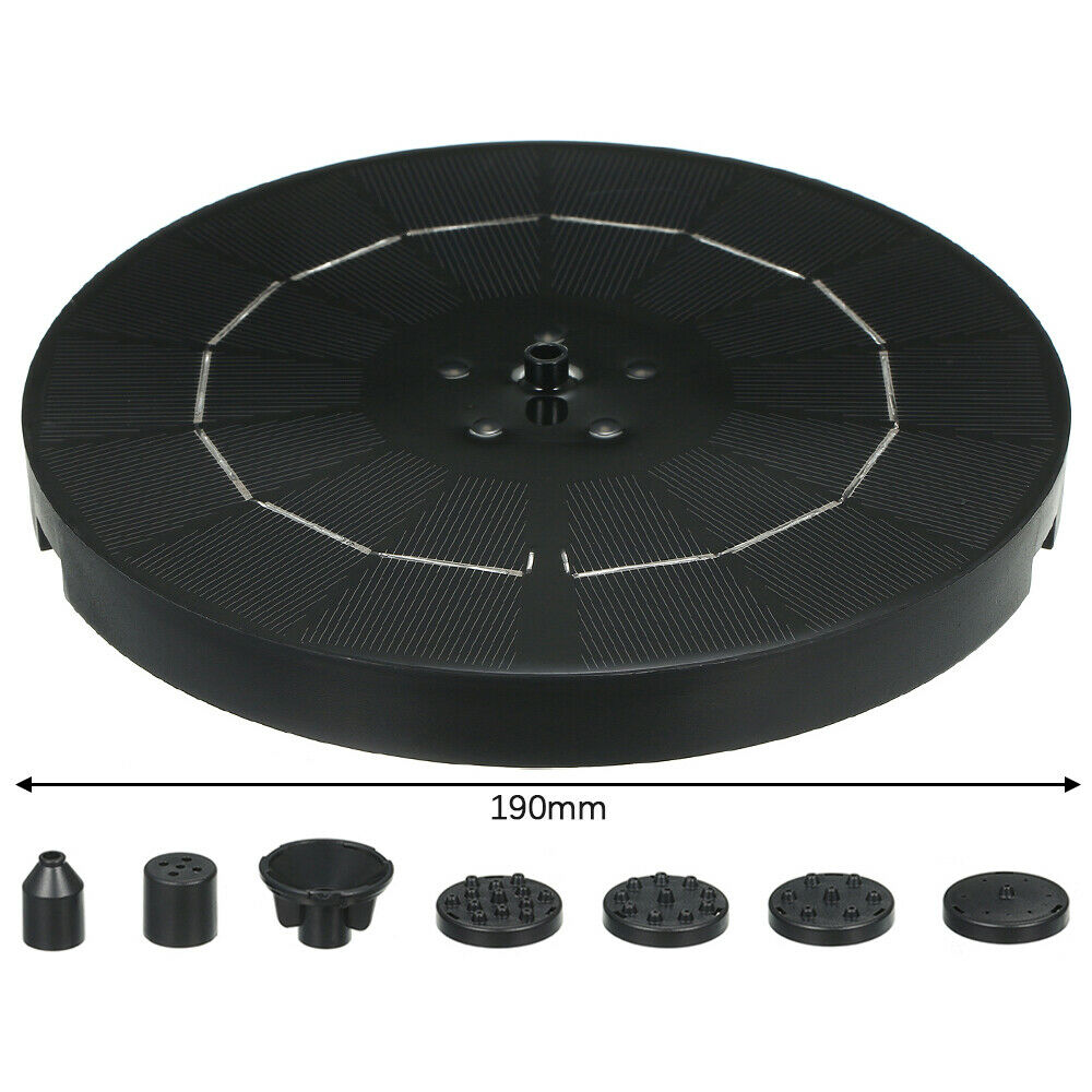 Solar Fountain Pump with Colorful LED Light Solar Powered Water Fountain PuU169