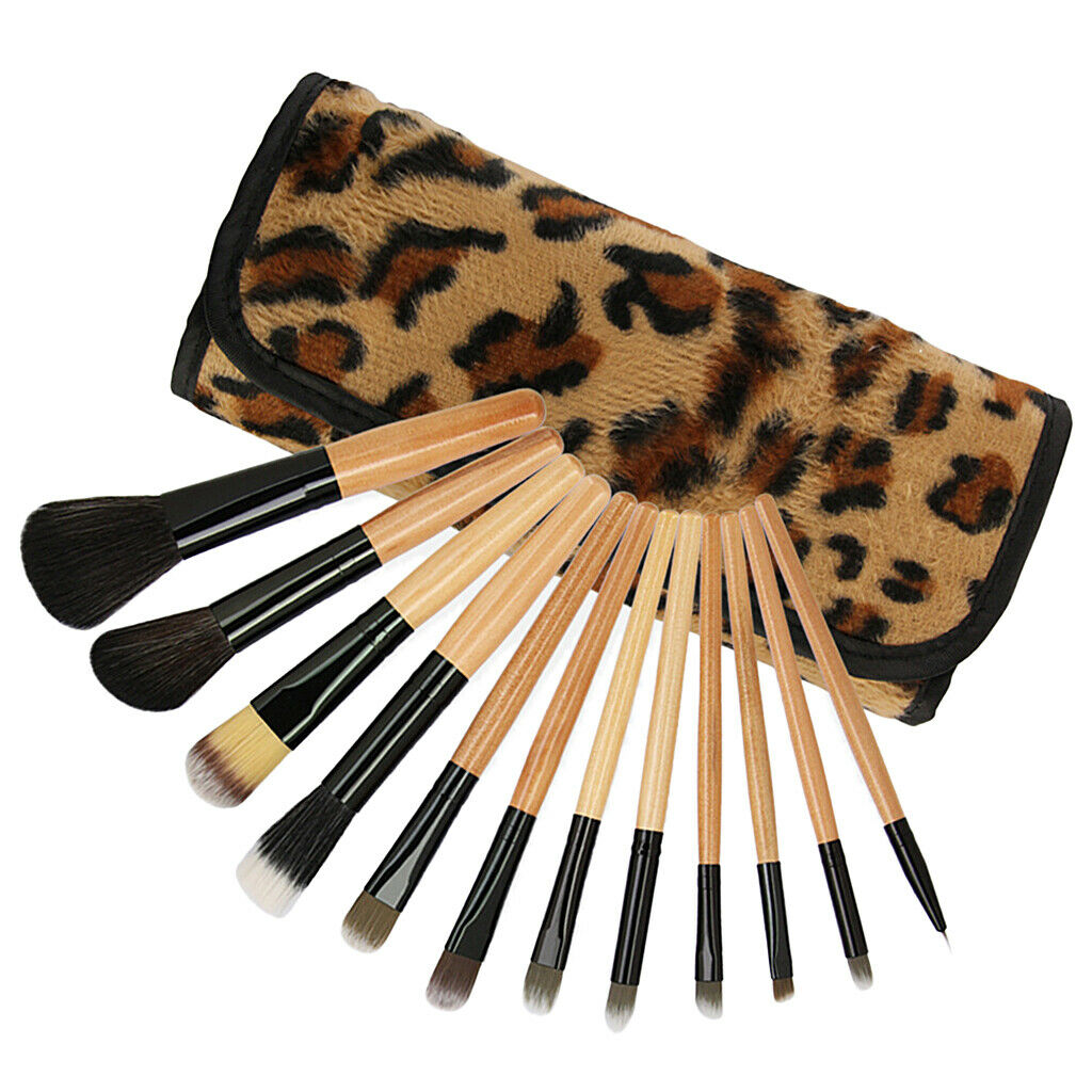 12Pcs Makeup Brushes Set with Storage Bag for Foundation Powder Blending Blush