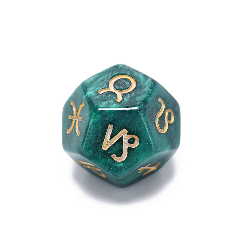3pcs dice astrological creative dice set multi-faceted acrylic dice for fun *IA