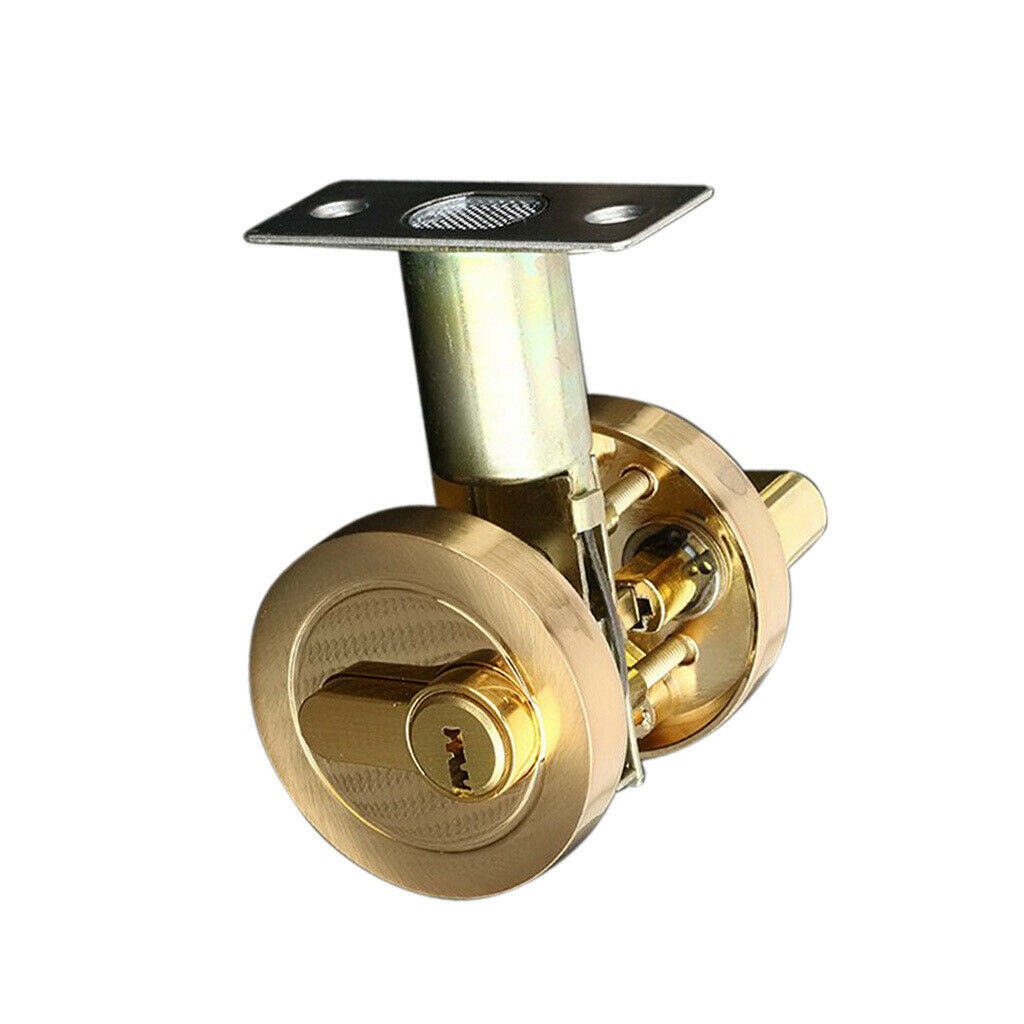 Brass Cylinder Deadbolt Door Lock Security Dead Bolt Locks With 3 Keys #4