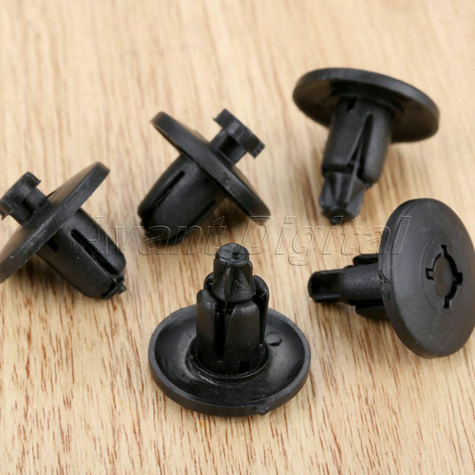 50Pcs Car Rivets 8mm Panel Triming Interior Fasteners Plastic Clips Wholesale