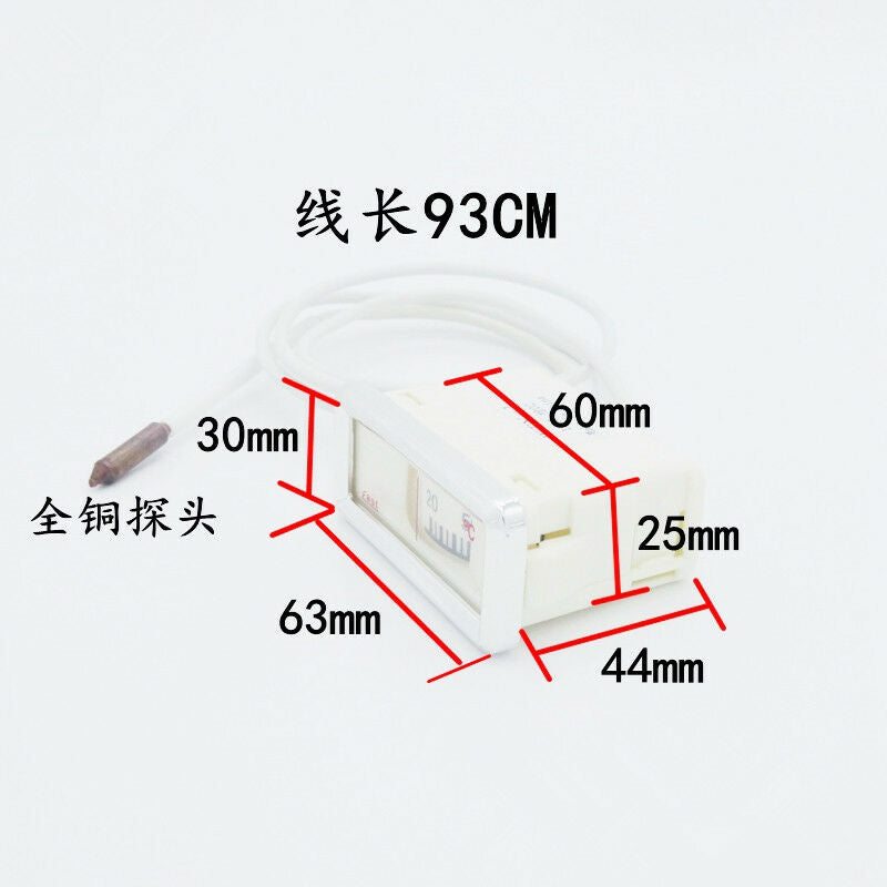 1PCS Water Thermometer 20-110°C Temperature for Hot Water Boiler with Cables