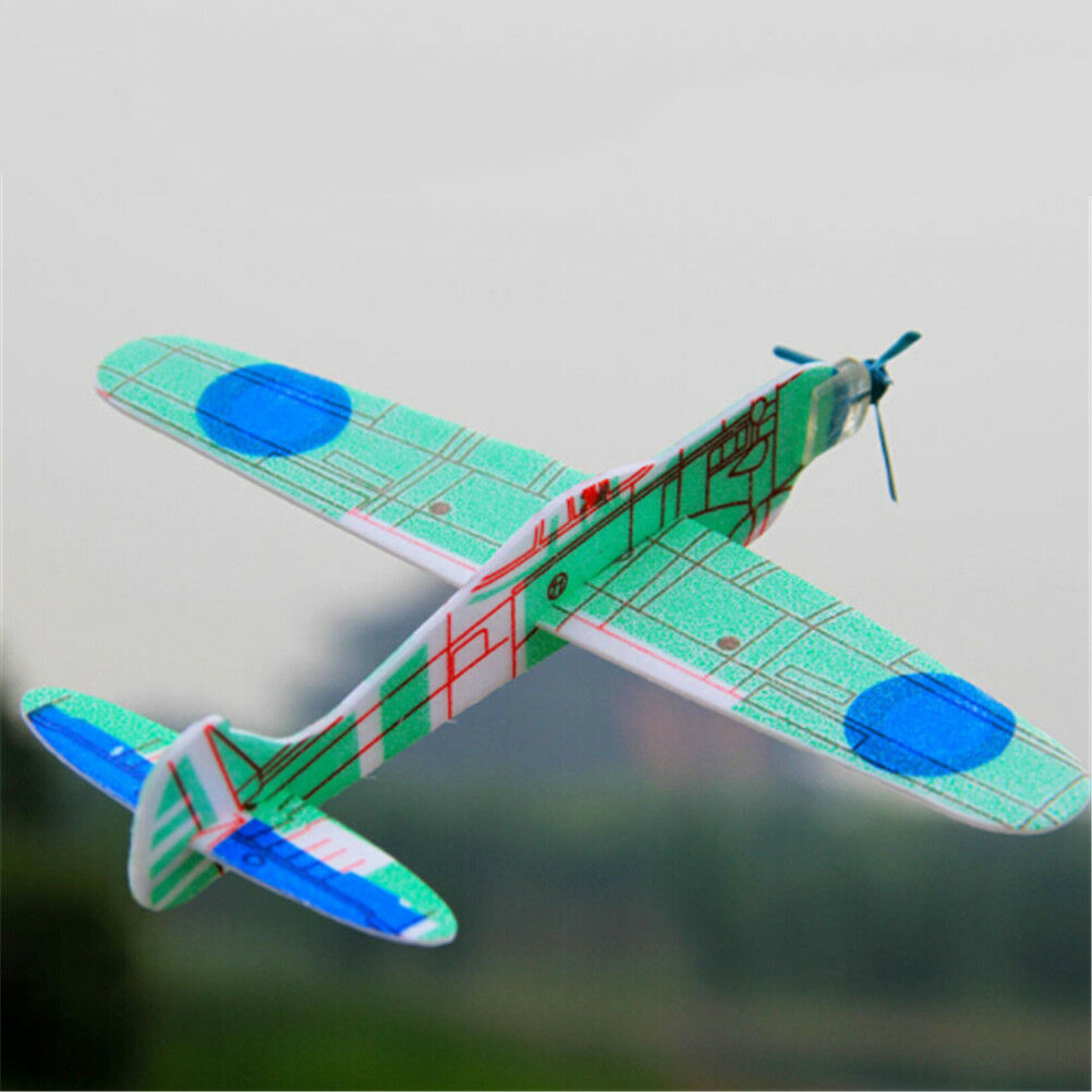19cm Hand Throw Flying Glider Planes Foam Airplane Party Bag Fillers Kids.l8