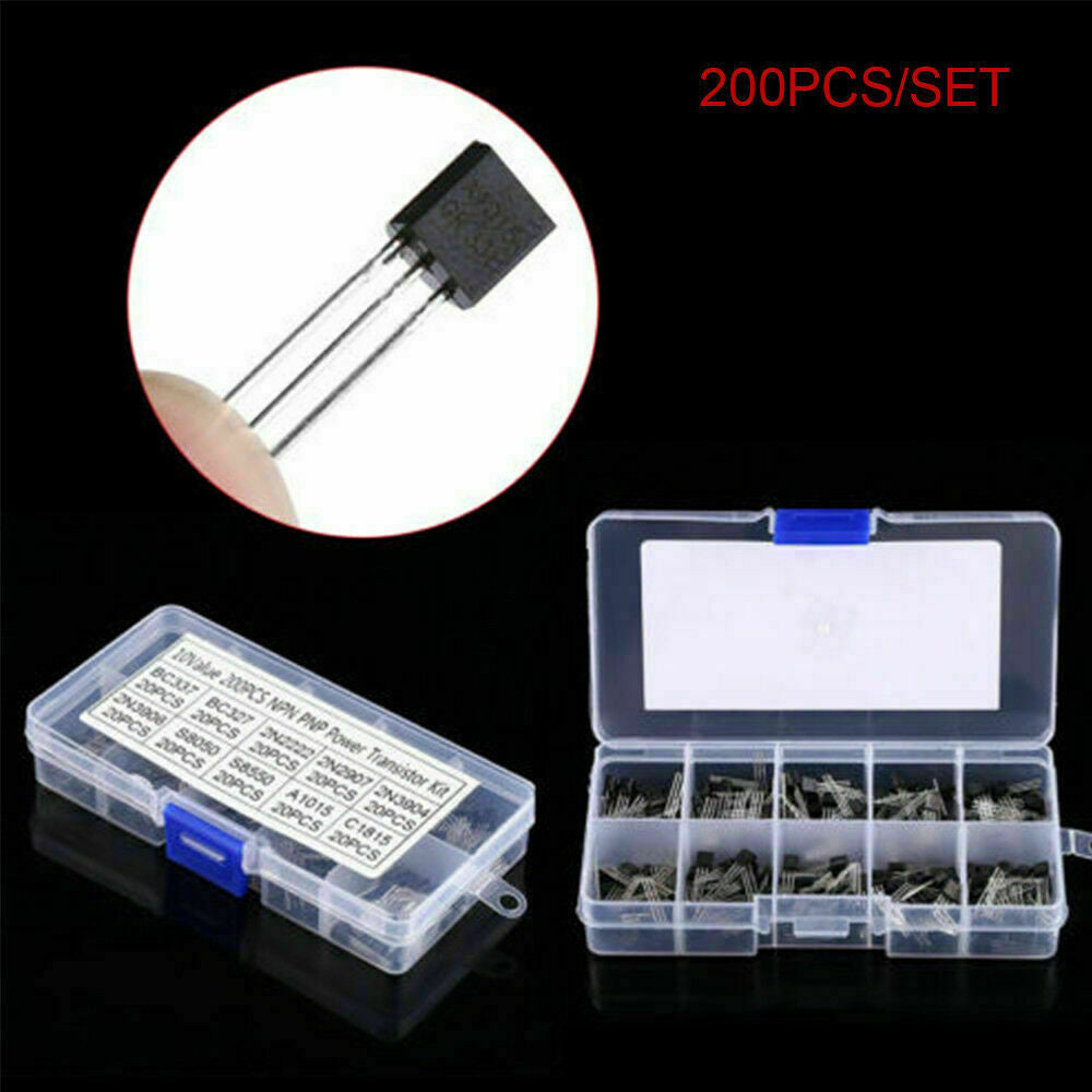 Top10Values x20 200pcs Npn Pnp Puissance Transistor Kit Assortiment BoÃ®te BC337