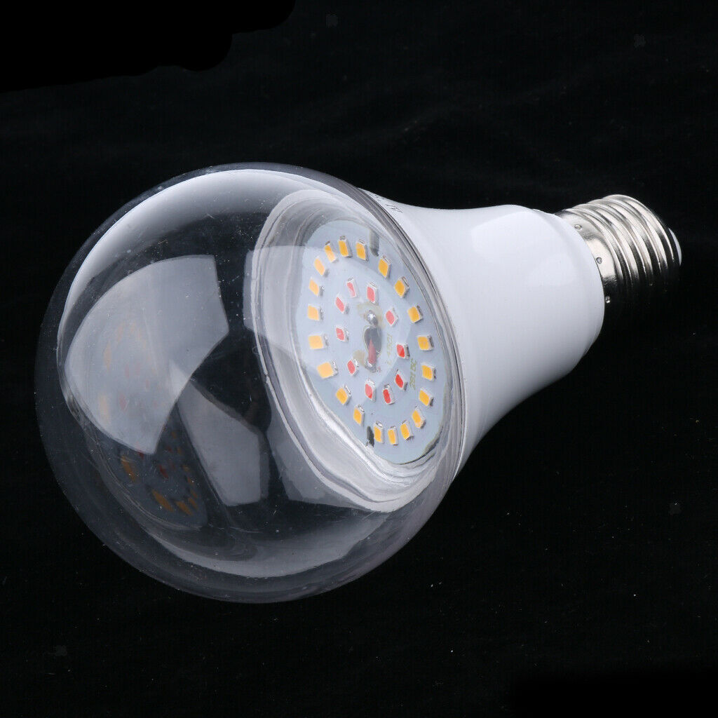 2 Pack E27 Socket Plant Growth Light Lamp LED Bulb for Office Home Garden