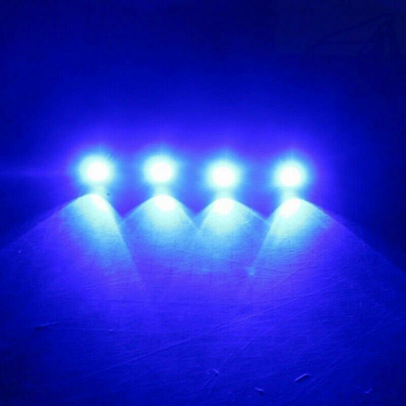 10x Blue LED Rock Lights Under Carriage Sand Rail Truck Trail Rig Lights