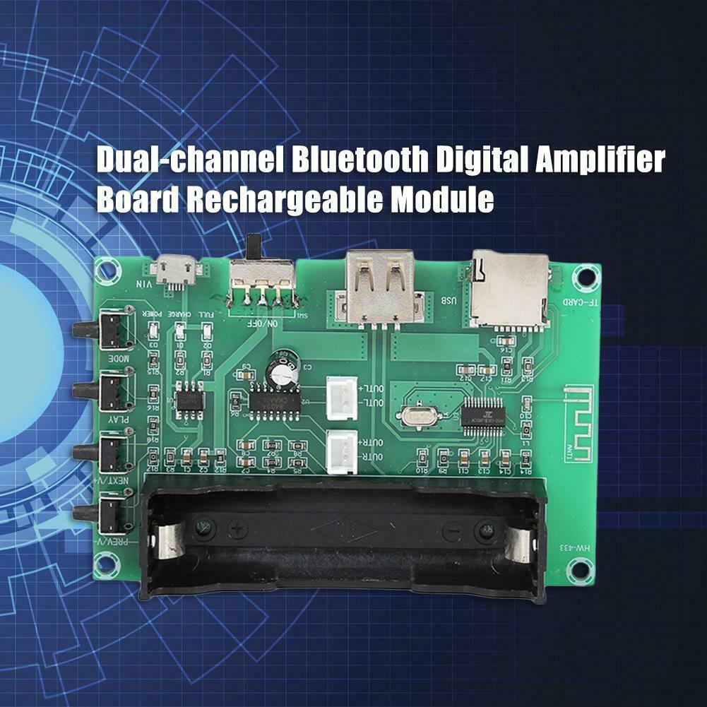PAM8403 Dual-channel Bluetooth-compatible Digital Amplifier Board Rechargea @