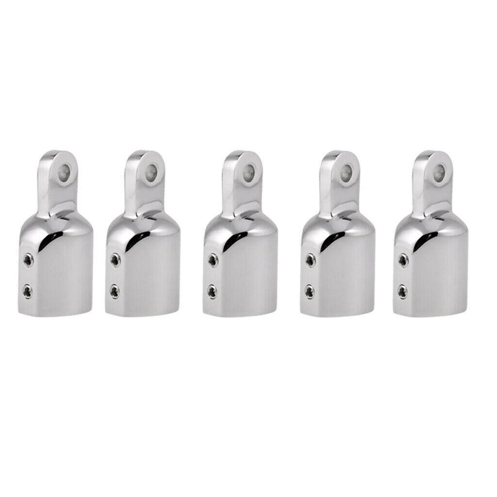 5Pcs Stainless Steel Eye End Cap Bimini Top Fitting Hardware 1" Boat Hardware
