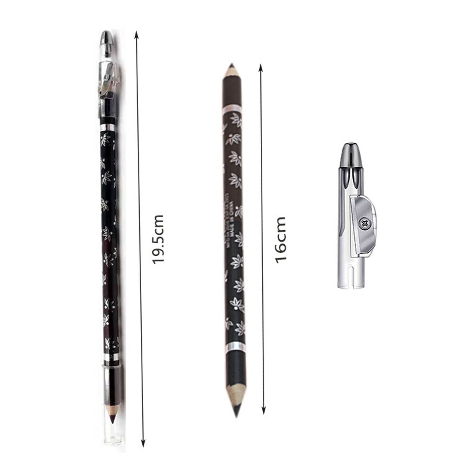 Double Head Eyebrow Pencil Waterproof Kits Tools for Home Travel Eye Makeup