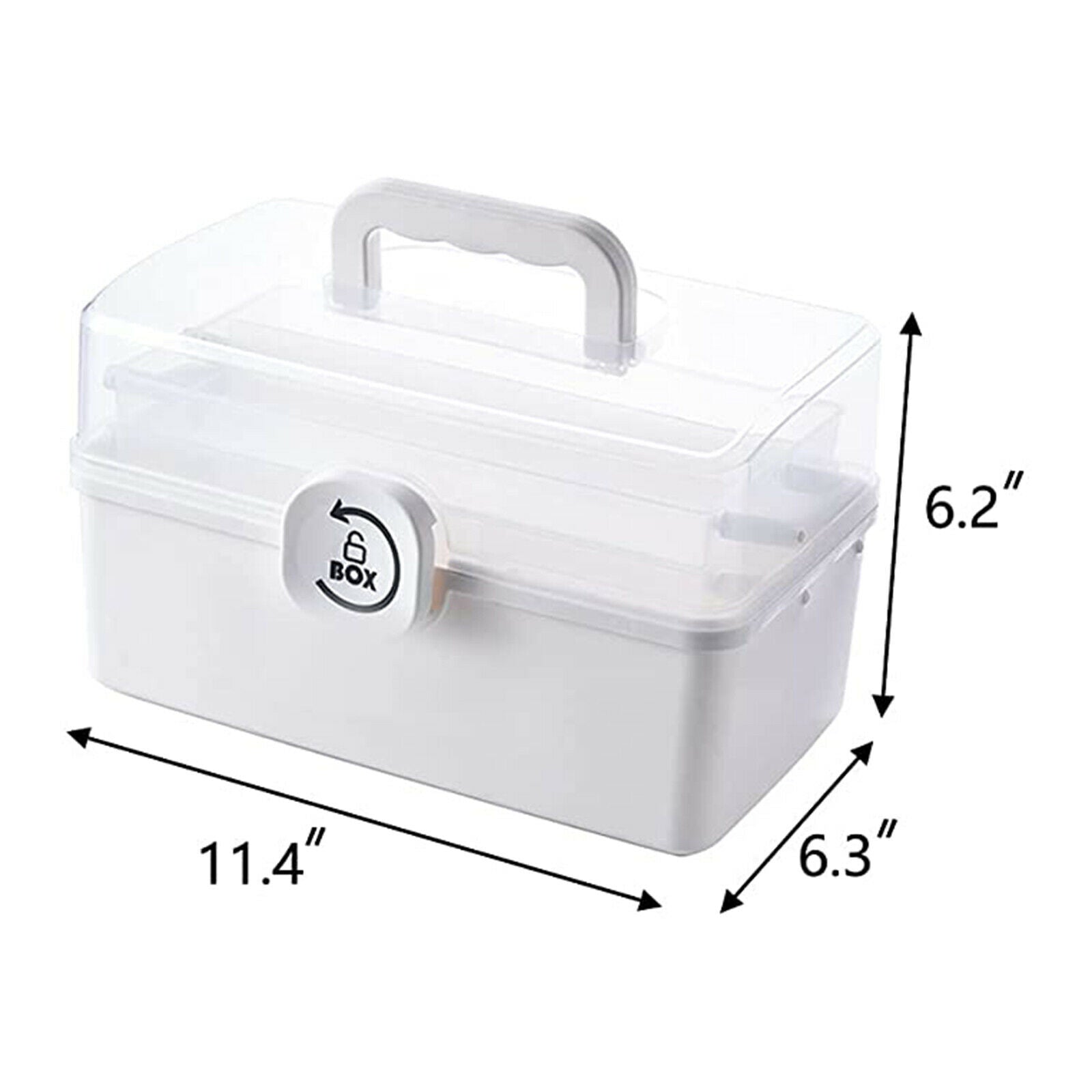 Plastic Storage Box School Arts Sewing Container Toys Organizer Kits Drawer