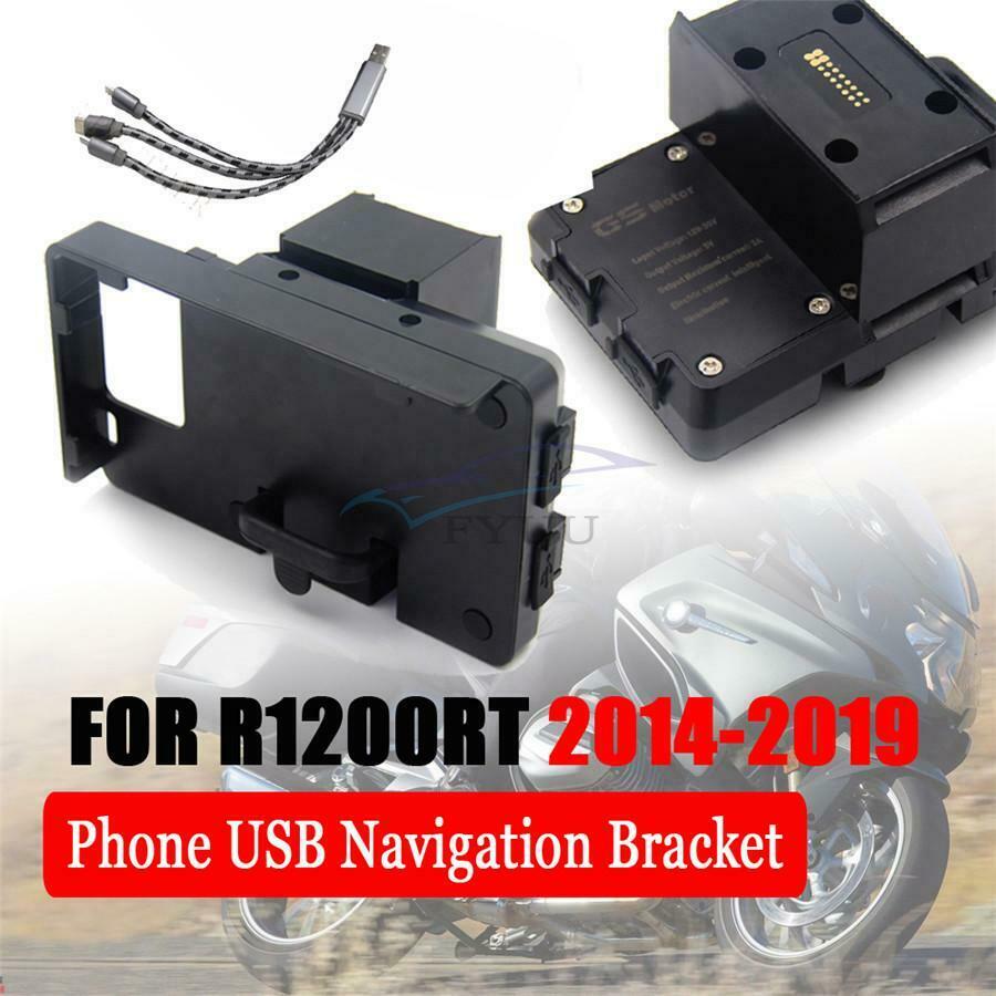 For BMW R1200RT 2014-2019Motorcycle ABS Mobile Phone Navigation Bracket Black