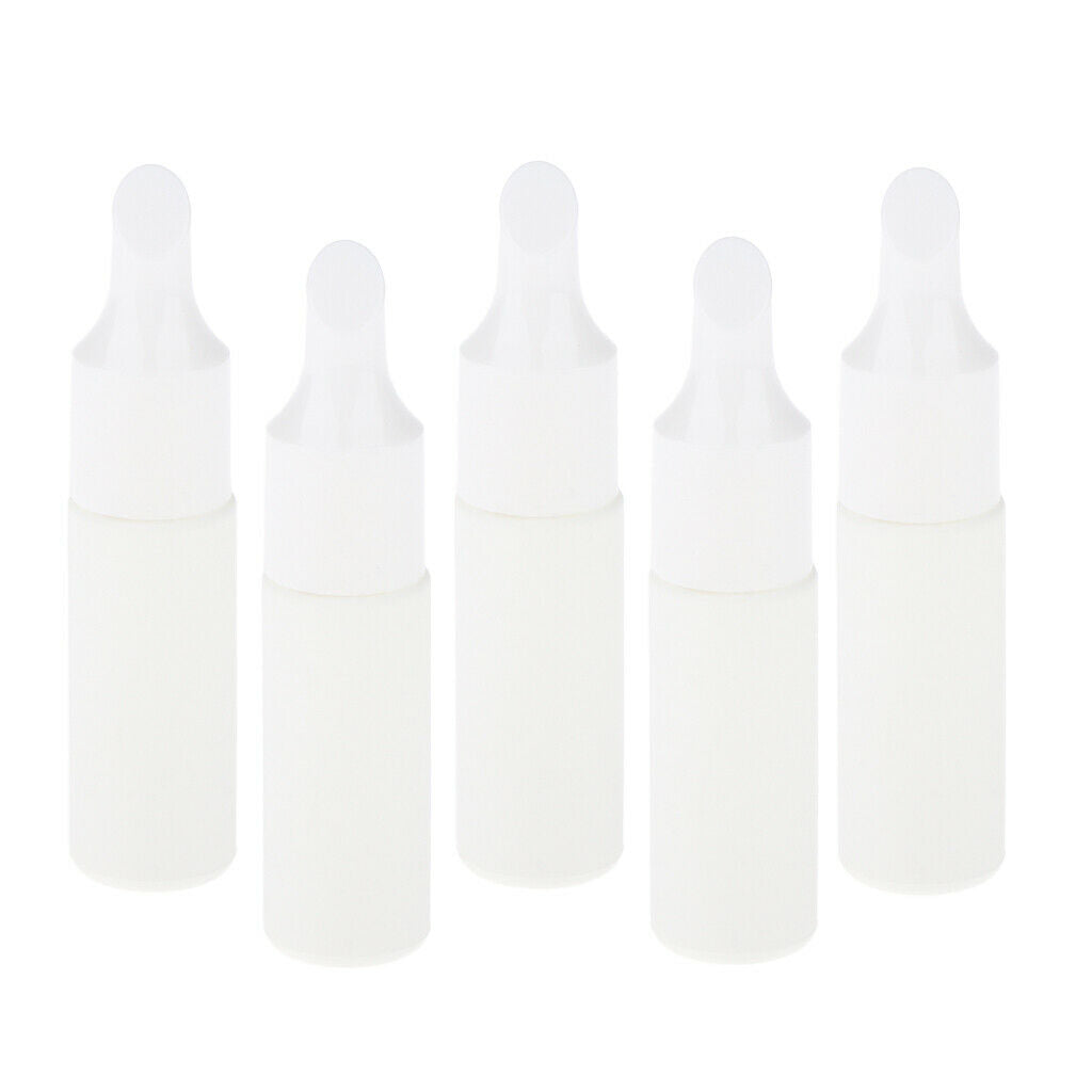 5 Pieces Soft Material Cosmetic Tattoo Color Squeeze Sample Bottle 10ML