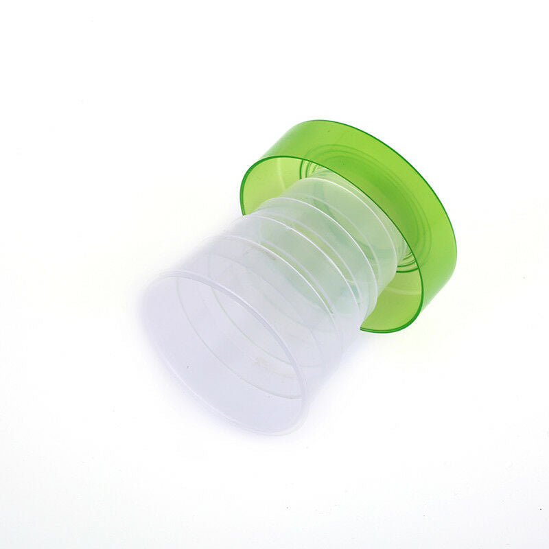 plastic retractable folding cup telescopic collapsible outdoor travel random  KX