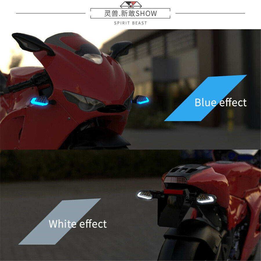 Pair Motorcycle Signal lights steering LED turn signal Daytime lights brightness