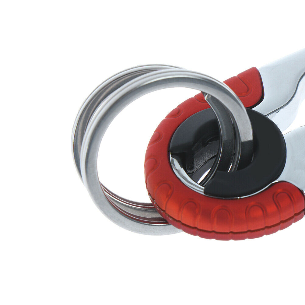 Keychain key ring hook outdoor stainless steel buckle carabiner climbing .l8