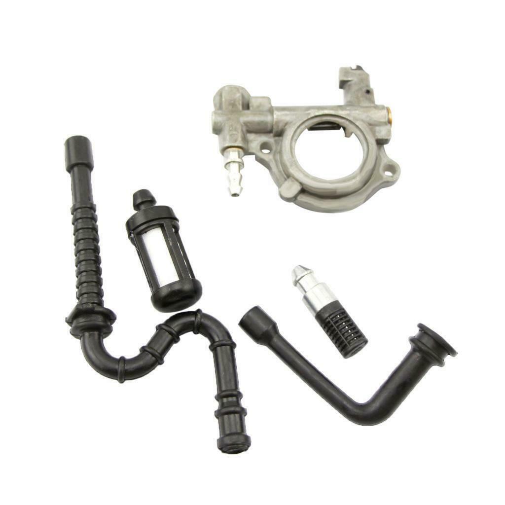 Metal Oil Fuel Line Filter Kit Oil Pump Replacement for STIHL MS240 MS260